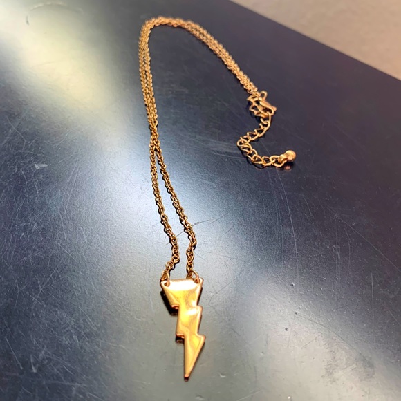 Hot Topic Jewelry - Gold Lightning Bolt Necklace